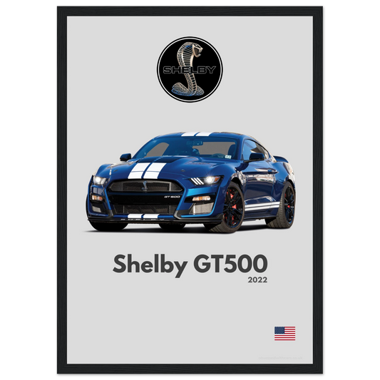Shelby GT500 Poster - Minimalist Collection