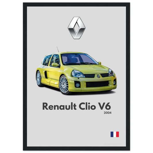 Renault Clio V6 Poster - Minimalist Collection