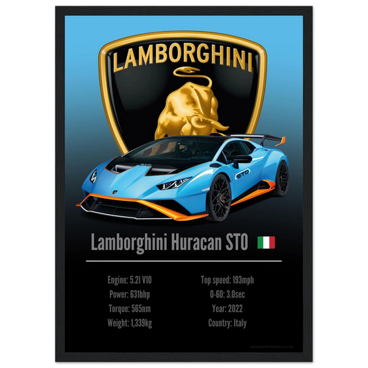 Lamborghini Huracan STO Poster - Accent Collection