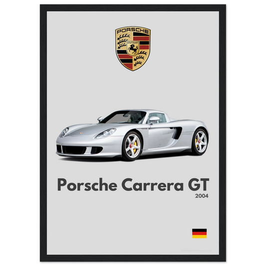 Porsche Carrera GT Poster - Minimalist Collection
