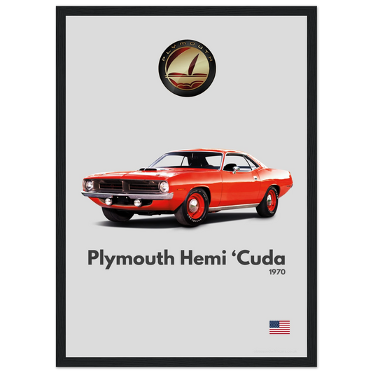 Plymouth Hemi ‘Cuda Poster - Minimalist Collection