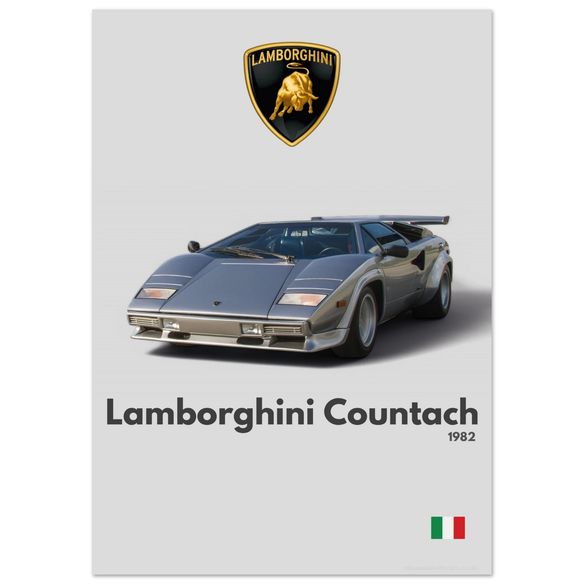 Lamborghini Countach Poster - Minimalist Collection