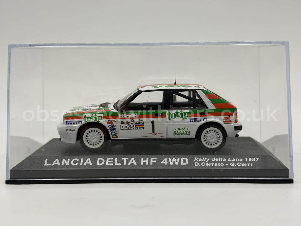 1/43 1987 Lancia Delta HF 4WD - Rally della Lana - Cerrato / Cerri | Model Rally Car