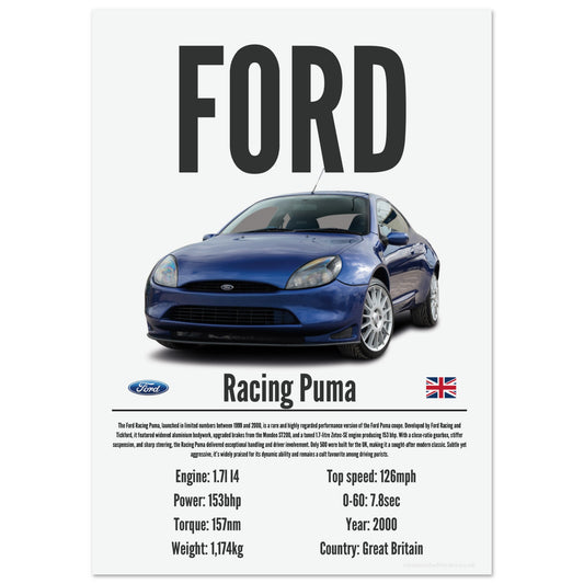 Ford Racing Puma Poster - Precision Collection