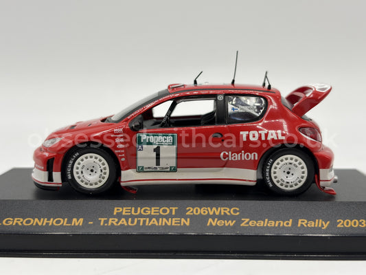 1/43 2003 Peugeot 206 WRC - Rally New Zealand - Gronholm / Rautiainen | Model Rally Car