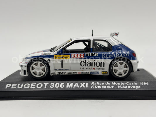 1/43 1996 Peugeot 306 Maxi - Monte Carlo Rally - Delecour / Sauvage | Model Rally Car