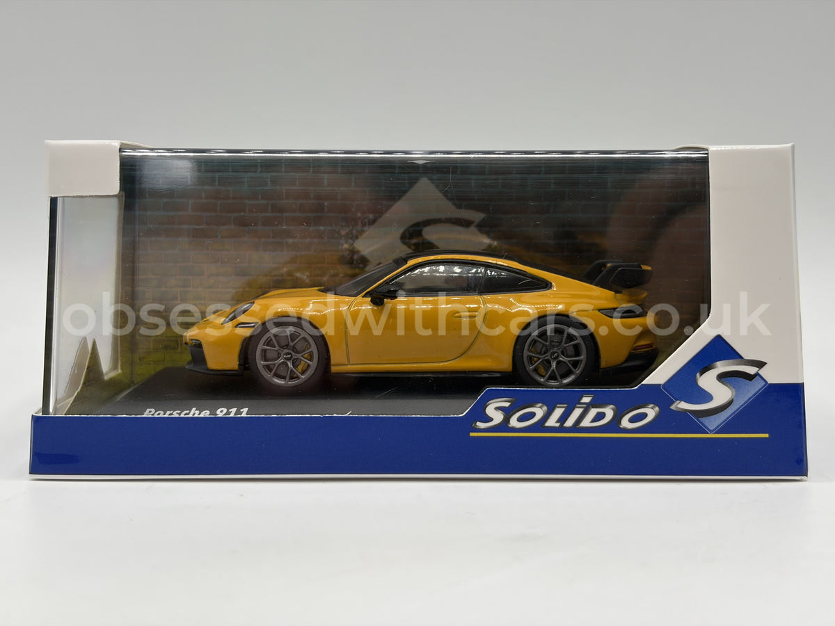 1/43 2023 Porsche 911 (992) GT3 - Yellow - Solido | Model Car
