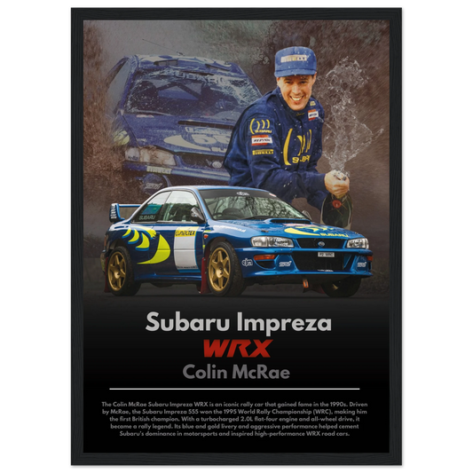 Subaru Impreza WRX Colin McRae Poster