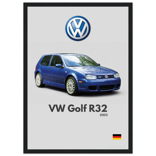 Volkswagen Golf R32 Poster - Minimalist Collection