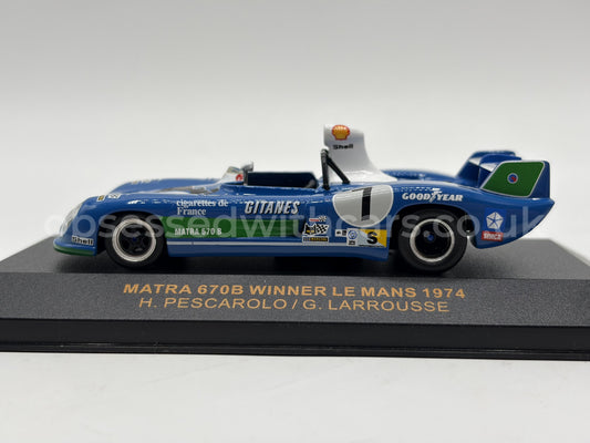 1/43 1974 Matra 670B - Pescarolo / Larrousse - IXO | Model Le Mans Car