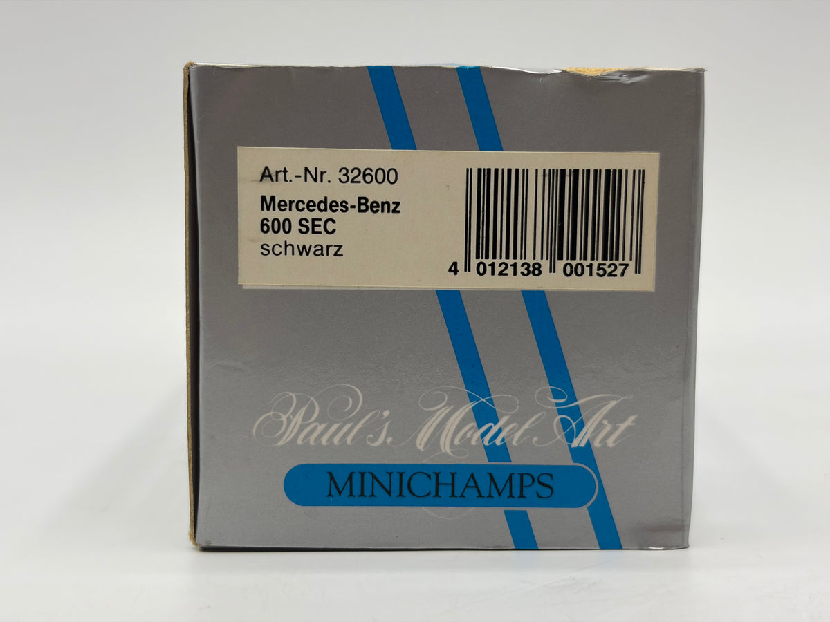 1/43 1992 Mercedes 600 SEC - Black - Minichamps | Model Car