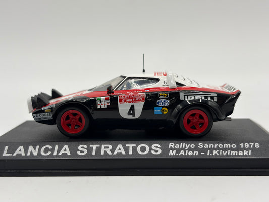 1/43 1978 Lancia Stratos - Sanremo Rally - Alen / Kivimaki | Model Rally Car
