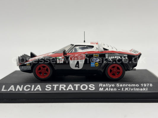 1/43 1978 Lancia Stratos - Sanremo Rally - Alen / Kivimaki | Model Rally Car