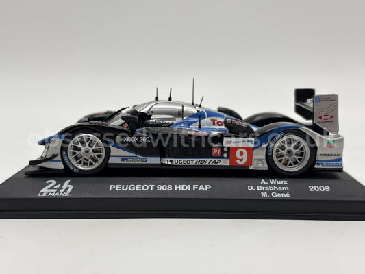 1/43 2009 Peugeot 908 HDI FAP - Brabham / Gene / Wurz | Model Le Mans Car