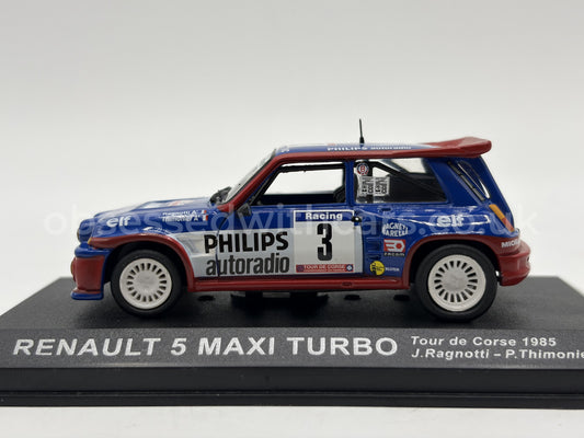 1/43 1985 Renault 5 Maxi Turbo - Tour de Corse - Ragnotti / Thimonier | Model Rally Car