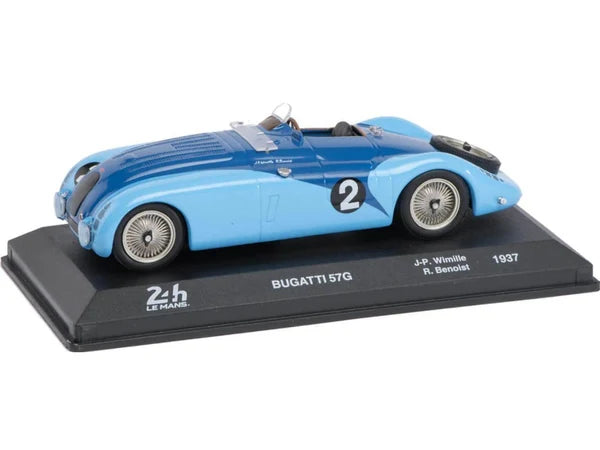 1/43 1937 Bugatti 57G "Tank" - Wimille / Benoist | Model Le Mans Car