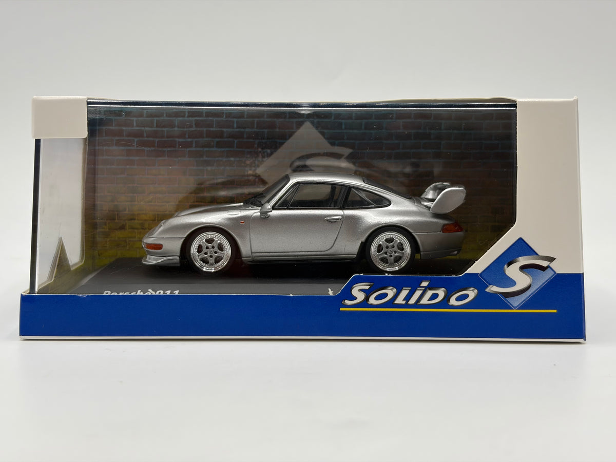 1/43 1993 Porsche 911 (993) Carrera RS Clubsport - Silver - Solido | Model Car
