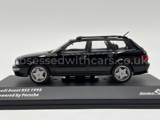 1/43 1995 Audi RS2 Avant - Black - Solido | Model Car