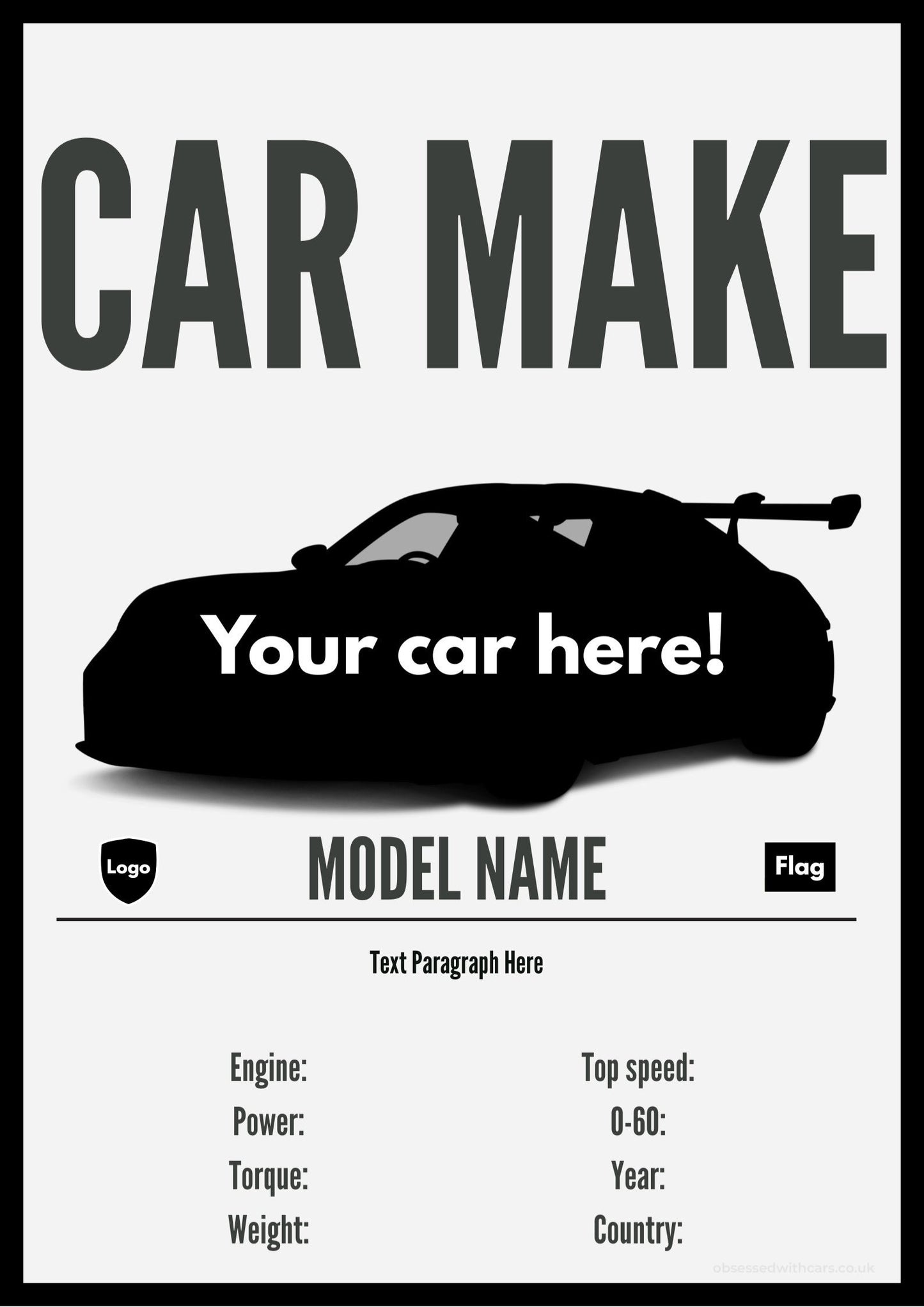 001 Custom Car Wall Art - Your Own Car