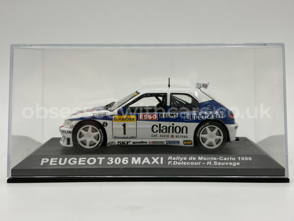 1/43 1996 Peugeot 306 Maxi - Rallye Monte Carlo - Delecour / Sauvage | Model Rally Car