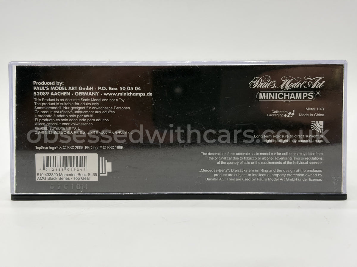1/43 2009 Mercedes-Benz SL65 AMG Black Series - Top Gear | Model Car