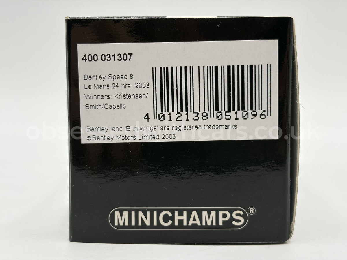 1/43 2003 Bentley Speed 8 - Kristensen / Smith / Capello - Minichamps | Model Le Mans Car