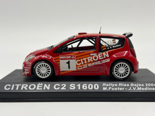 1/43 2004 Citroen C2 S1600 - Rallye Rias Bajas - Fuster / Medina | Model Rally Car