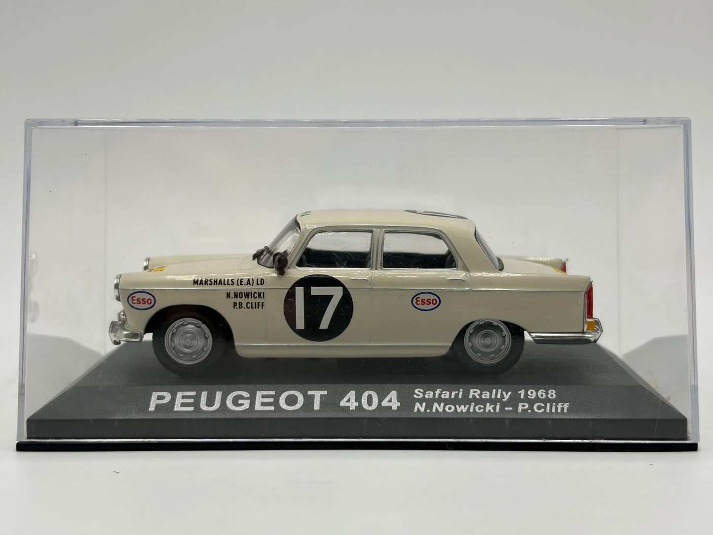 1/43 1968 Peugeot 404 - Safari Rally - Nowicki / Cliff | Model Rally Car