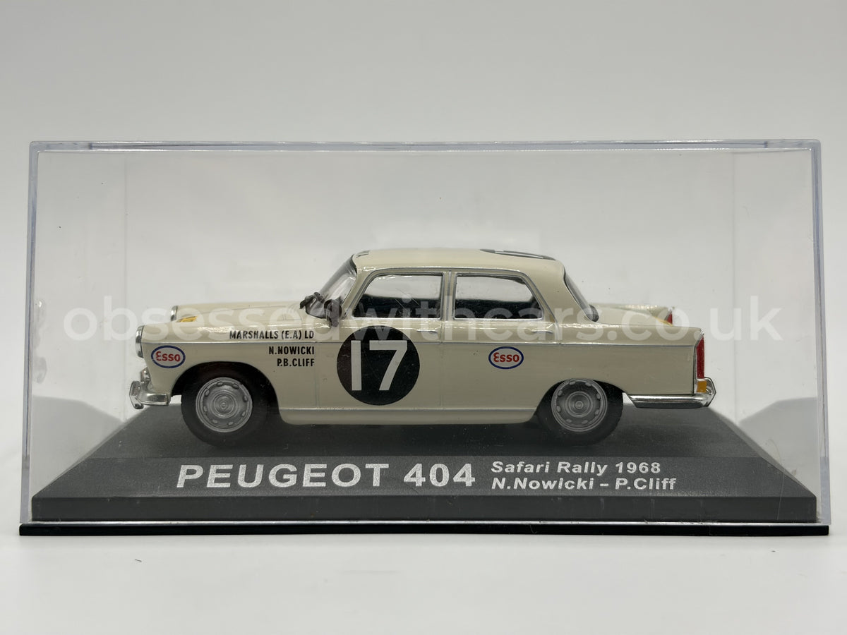 1/43 1968 Peugeot 404 - Safari Rally - Nowicki / Cliff | Model Rally Car