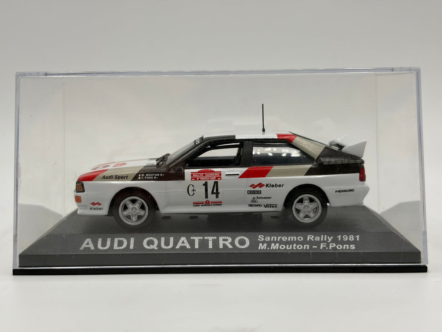 1/43 1981 Audi Quattro - Sanremo Rally - Mouton / Pons | Model Rally Car