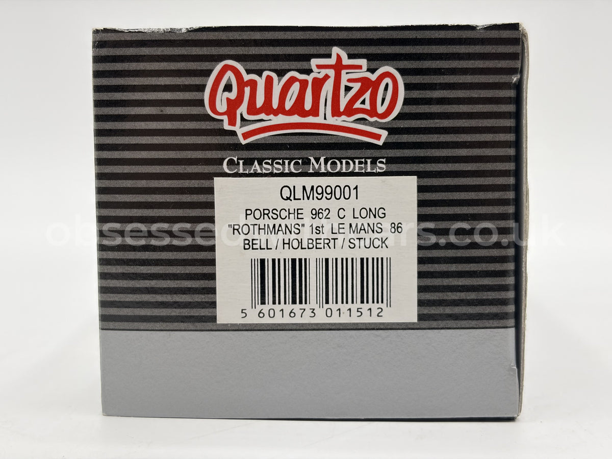 1/43 1986 Porsche 962 C Long Tail "Rothmans" - Bell / Holbert / Stuck - Quartzo | Model Le Mans Car