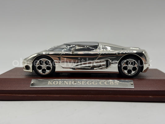 1/43 2002 Koenigsegg CC8S - Chrome | Model Car