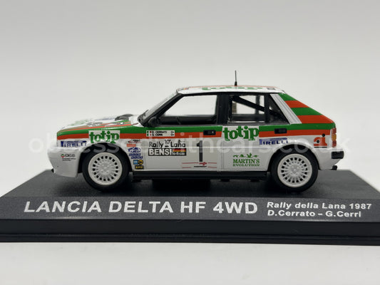 1/43 1987 Lancia Delta HF 4WD - Rally della Lana - Cerrato / Cerri | Model Rally Car