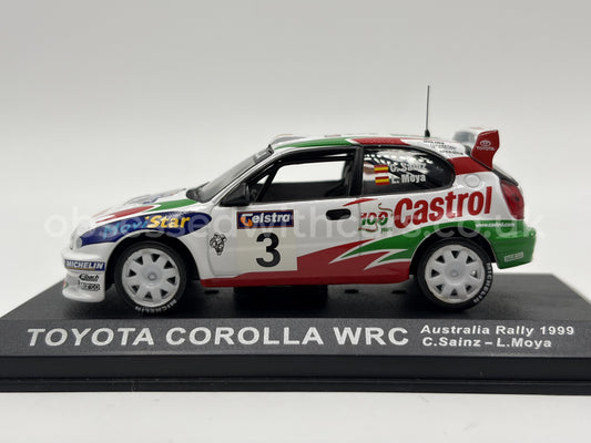 1/43 1999 Toyota Corolla WRC - Australia Rally - Sainz / Moya | Model Rally Car