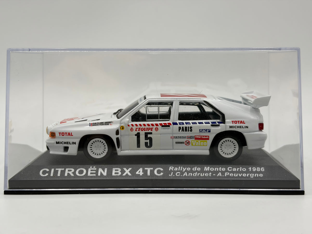 1/43 1986 Citroen BX 4TC - Monte Carlo Rally - Andruet / Peuvergne | Model Rally Car