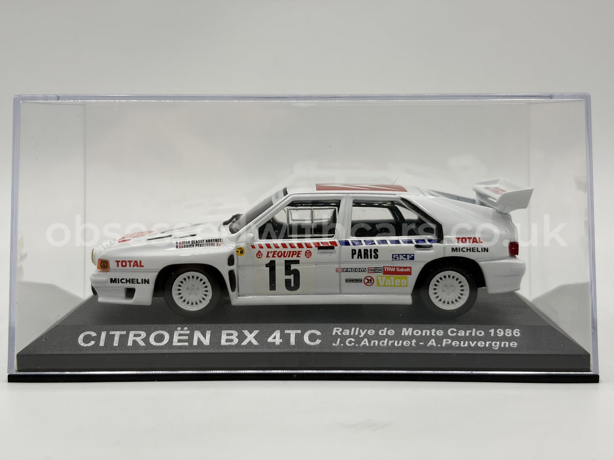 1/43 1986 Citroen BX 4TC - Monte Carlo Rally - Andruet / Peuvergne | Model Rally Car