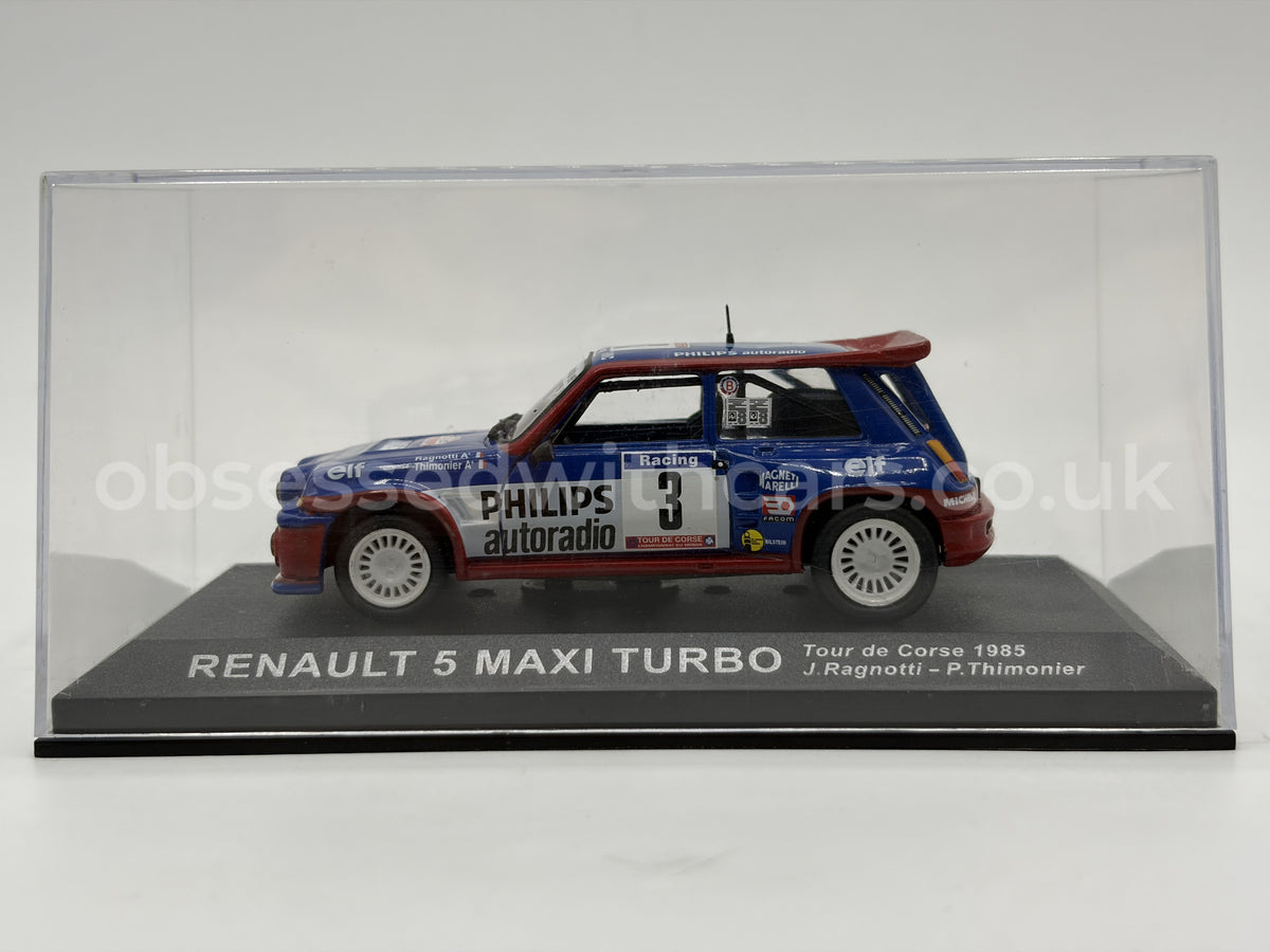 1/43 1985 Renault 5 Maxi Turbo - Tour de Corse - Ragnotti / Thimonier | Model Rally Car