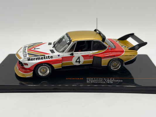 1/43 1976 BMW 3.5 CSL Gr.5 - 6h Silverstone - Fitzpatrick / Walkinshaw | Model Car