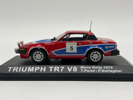 1/43 1978 Triumph TR7 V8 - Manx Rally - Pond / Gallagher | Model Rally Car