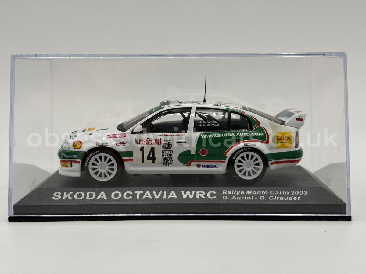 1/43 2003 Skoda Octavia WRC - Rallye Monte Carlo - Auriol / Giraudet | Model Rally Car