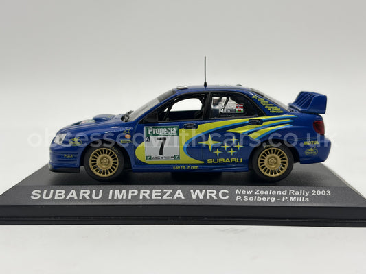 1/43 2003 Subaru Impreza WRC - New Zealand Rally - Solberg / Mills | Model Rally Car