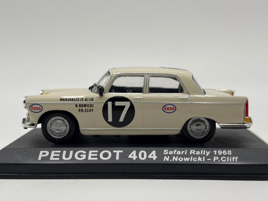 1/43 1968 Peugeot 404 - Safari Rally - Nowicki / Cliff | Model Rally Car