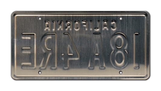 I8A 4RE - 90210 - Steve's Corvette | License Plate