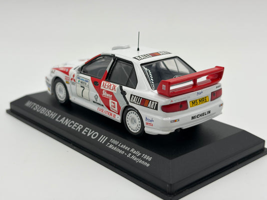 1/43 1996 Mitsubishi Lancer Evo III - 1000 Lakes Rally - Makinen / Harjanne | Model Rally Car