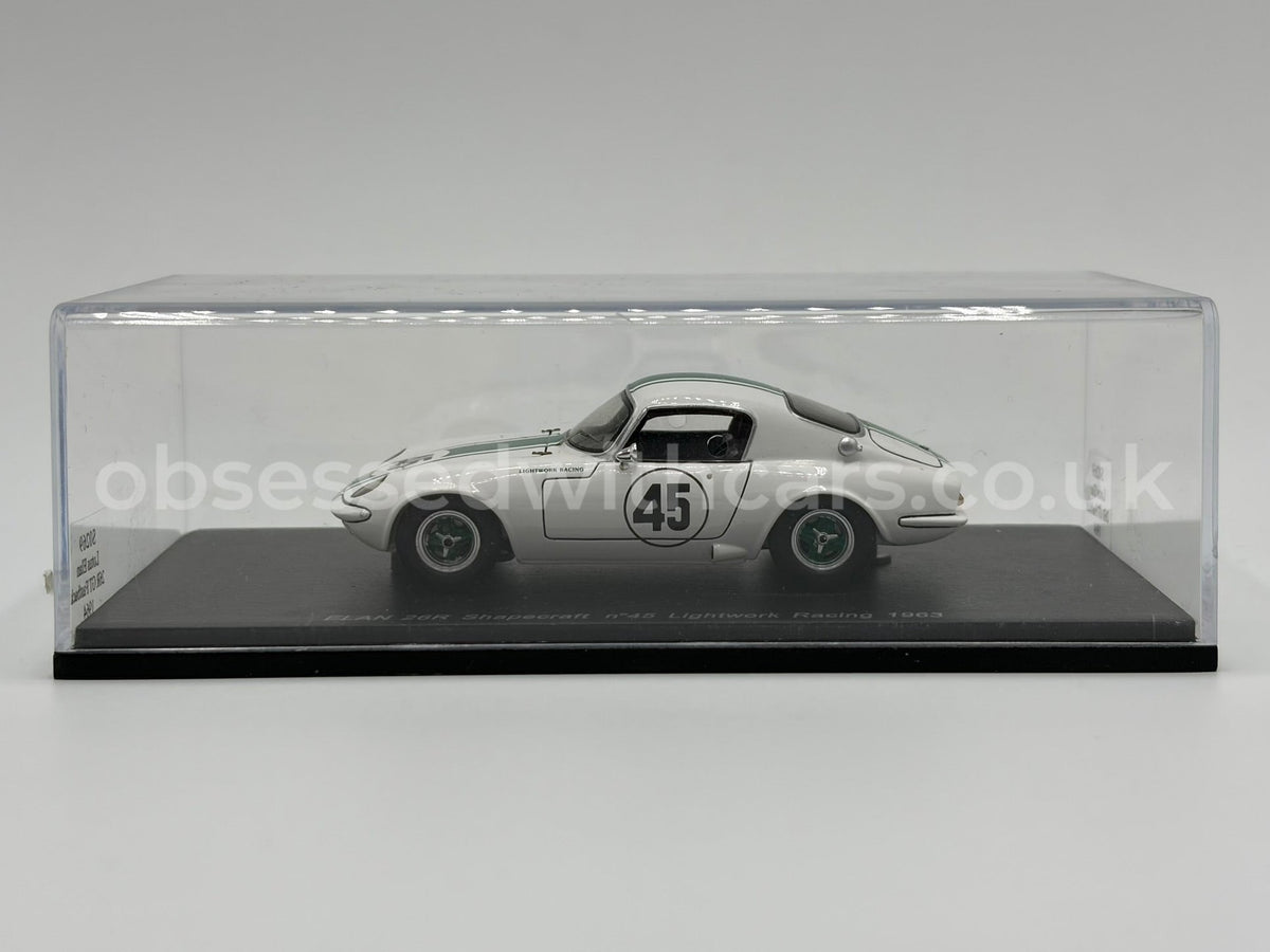 1/43 1963 Lotus Elan 26R Shapecraft - Lightwork Racing - Spark | Model Car