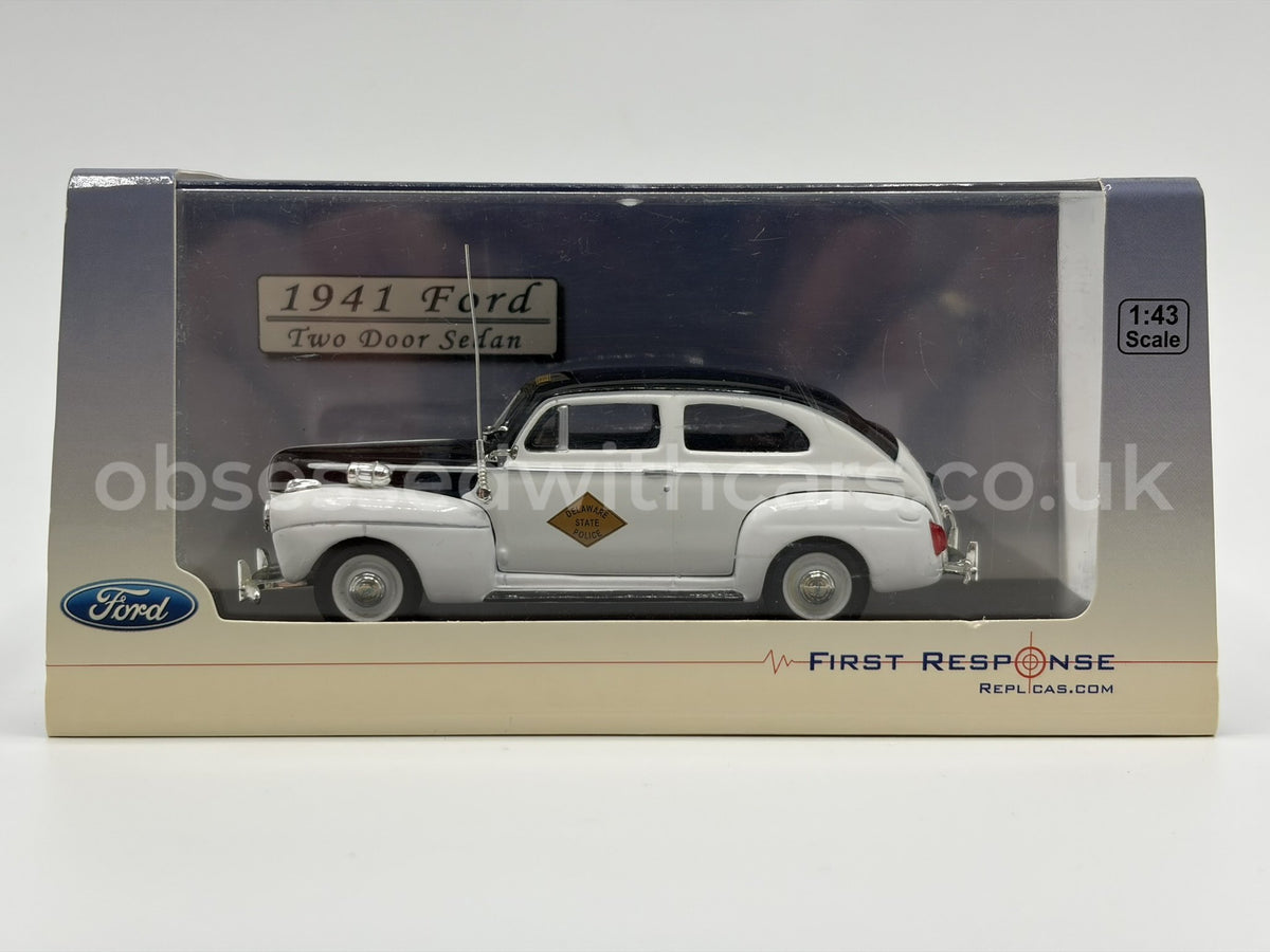 1/43 1941 Ford Two Door Sedan - Delaware State Police | Model Police Car