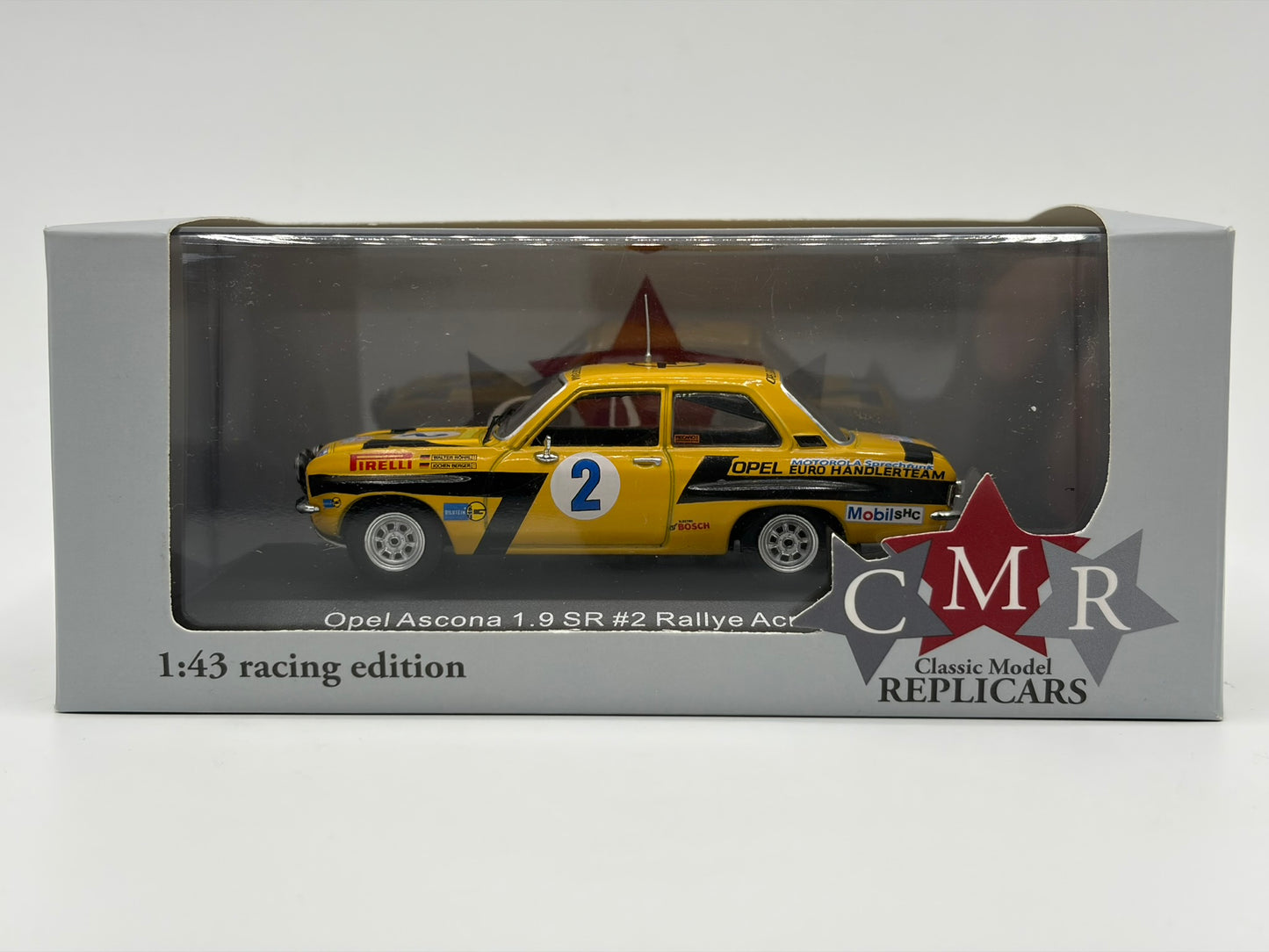 1/43 1975 Opel Ascona 1.9 SR - Acropolis Rally - Rohrl / Berger - CMR | Model Rally Car