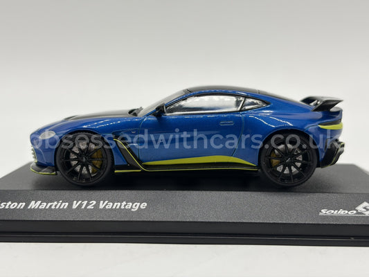 1/43 2023 Aston Martin V12 Vantage - Blue - Solido | Model Car