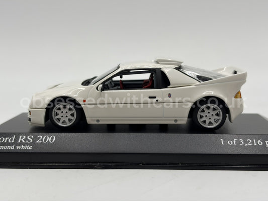 1/43 1986 Ford RS200 - Diamond White - Minichamps | Model Car