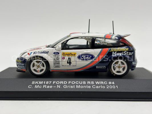 1/43 2001 Ford Focus RS WRC - Rallye Monte Carlo - McRae / Grist | Model Rally Car